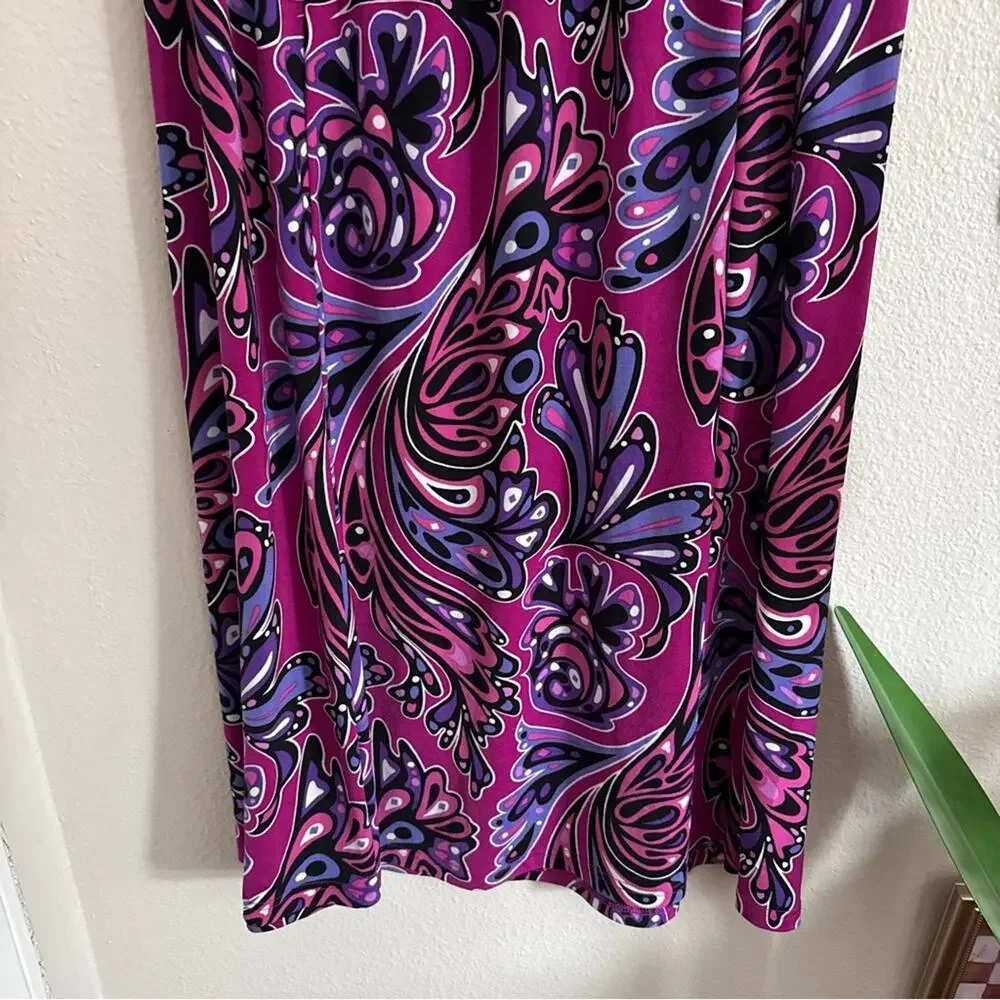 Bob Mackie Wearable Art Midi Skirt M